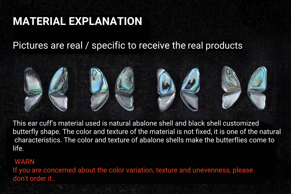 Designer Schmetterling High-End Sweet & Cool Girl Ohr Manschette