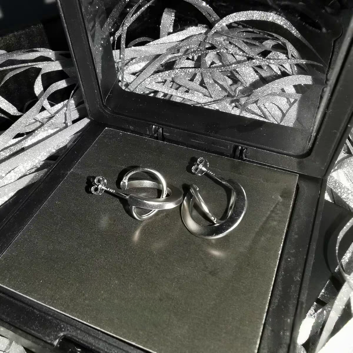 Unisex Designer Ohrstecker aus 925er Silber