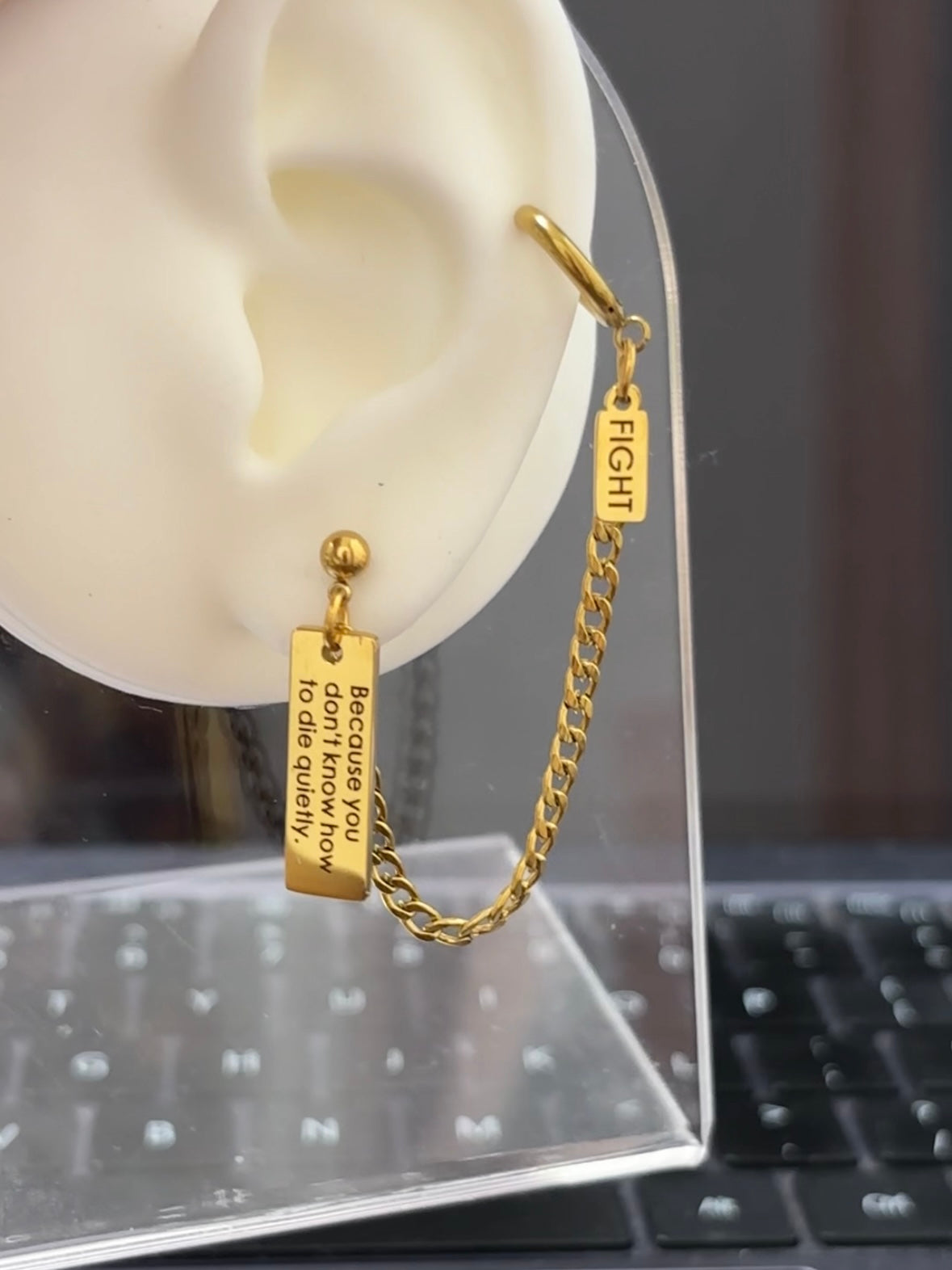 Designer AFTG Fight Earring