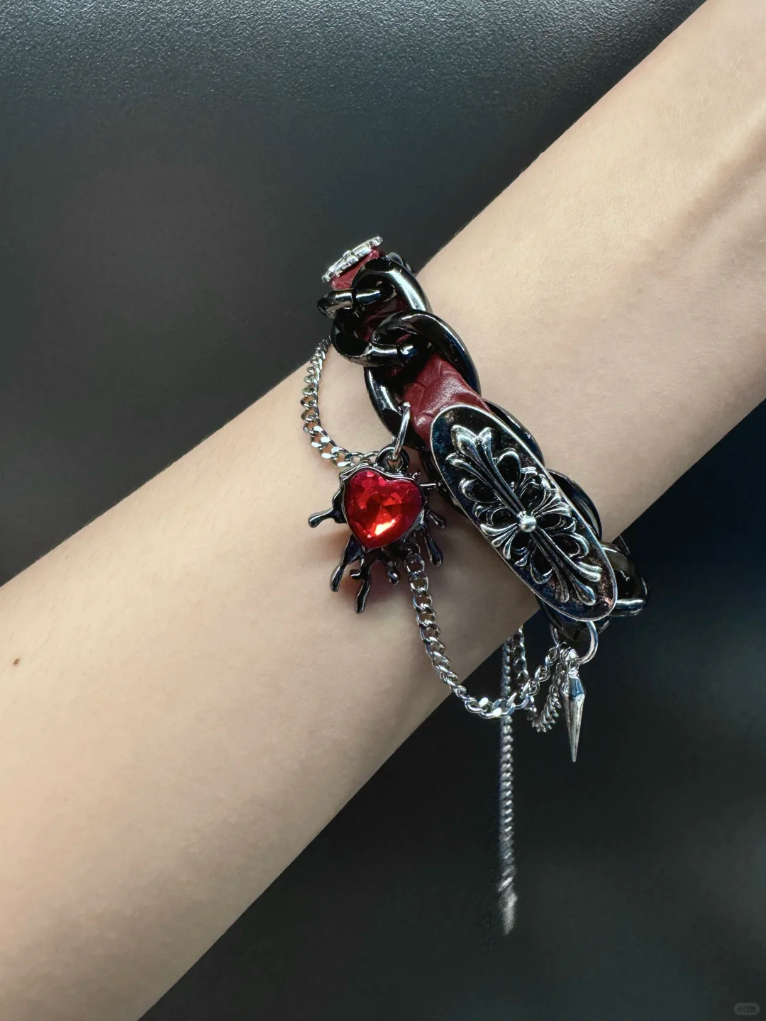 Chic Vintage Gothic Love Necklace & Bracelet