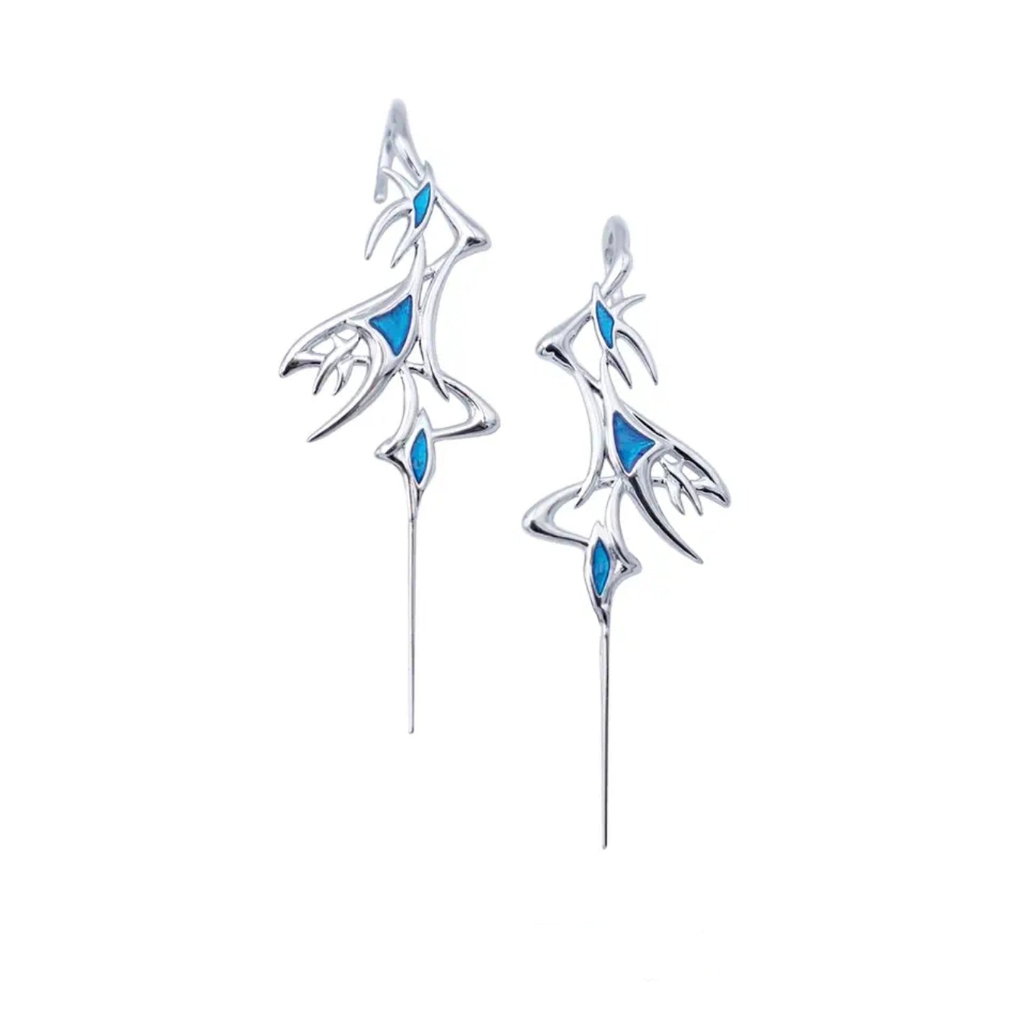 Designer Gothic Damen Ohrstecker aus Metall