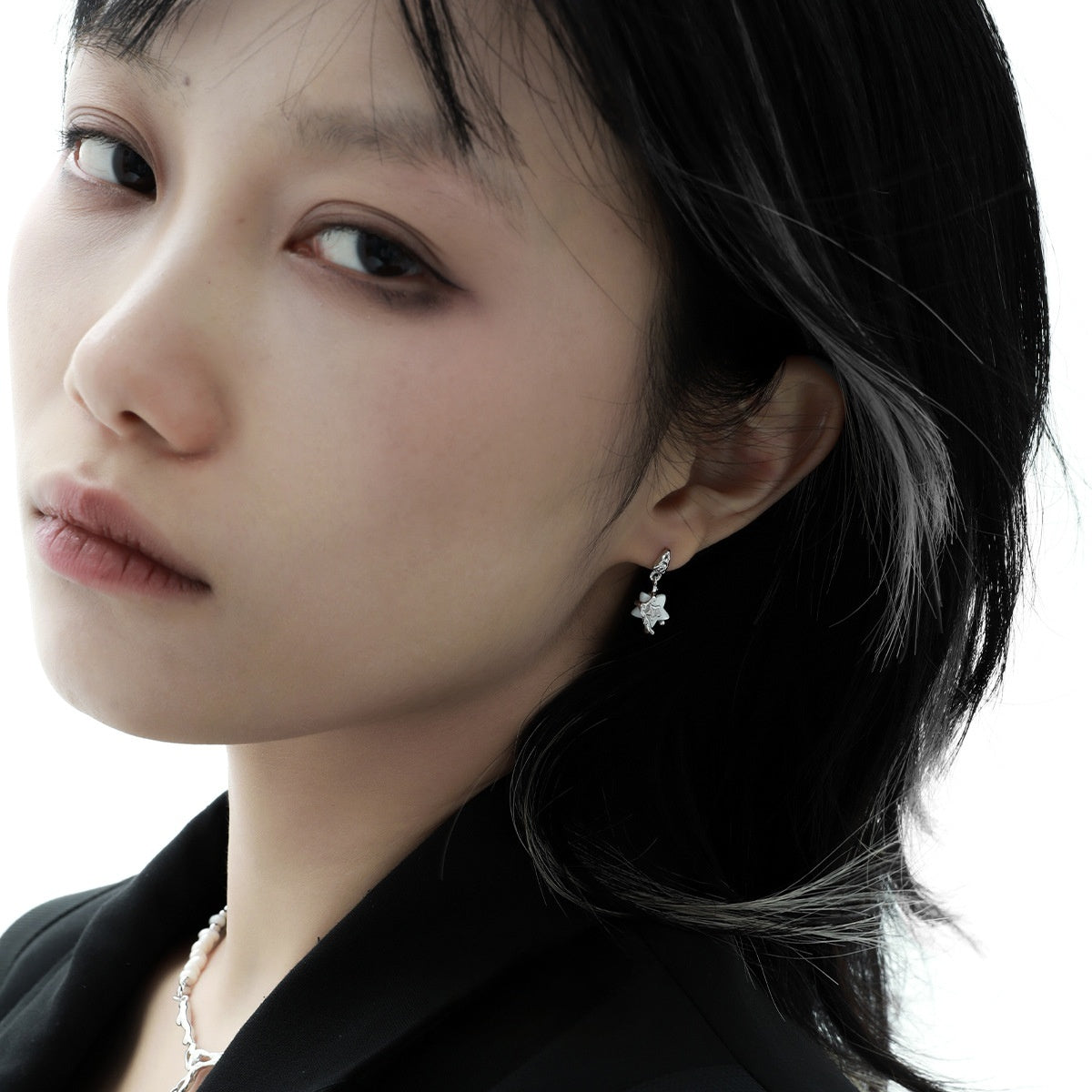 S925 Silver Star Y2K Style Stud Earrings