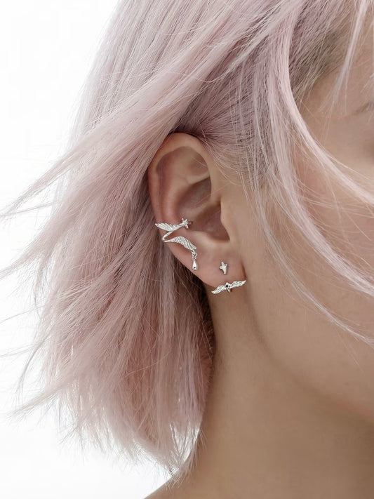 Sunday Ronbin Inspired Angel Wing Ear Cuff