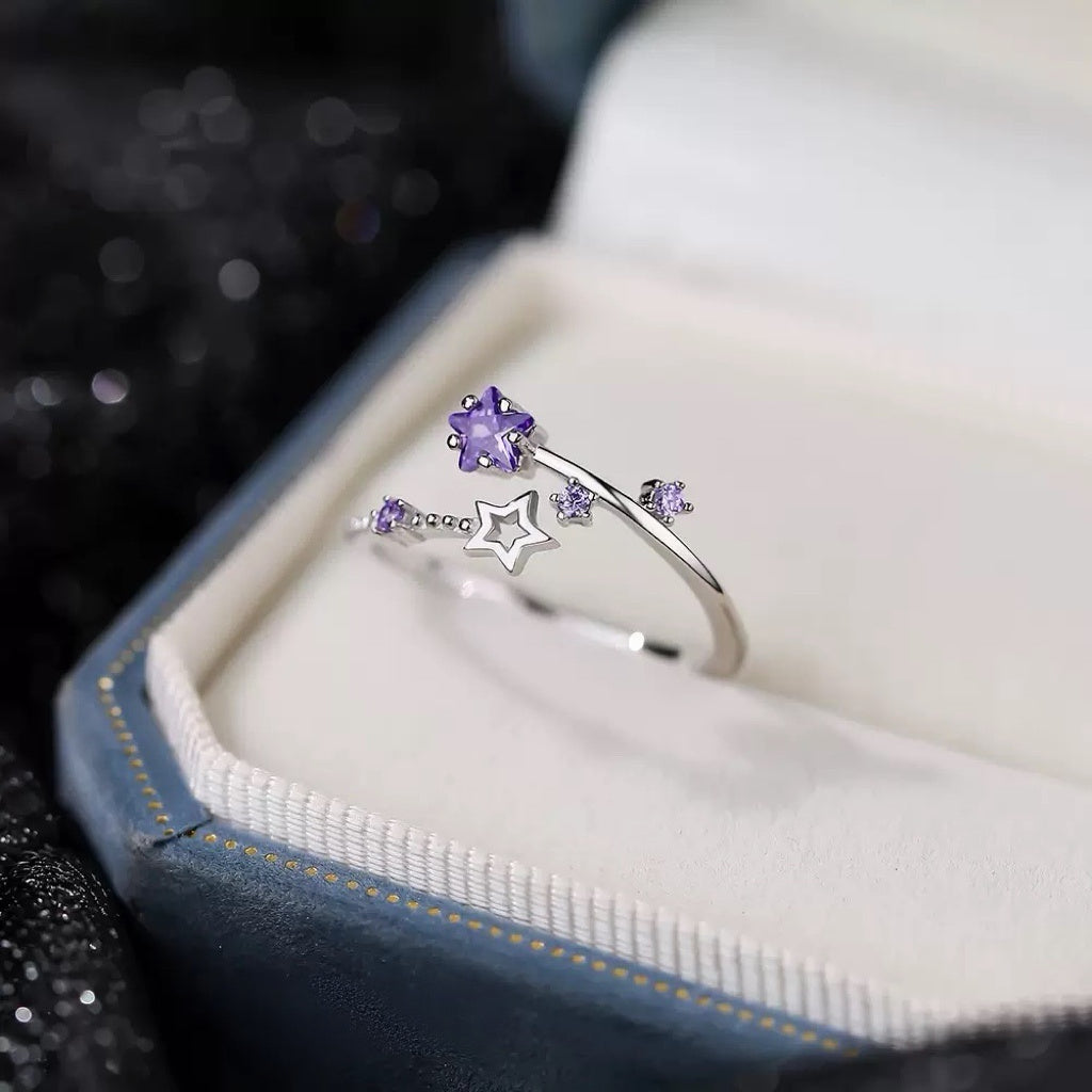 Romantic Shining Star Adjustable Rings