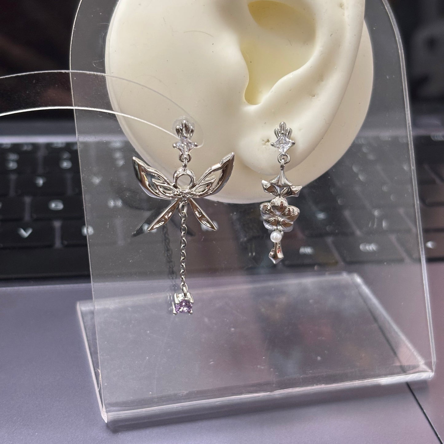 PRESALE Fancy Columbina Inspired Earrings · Fan-made Genshin