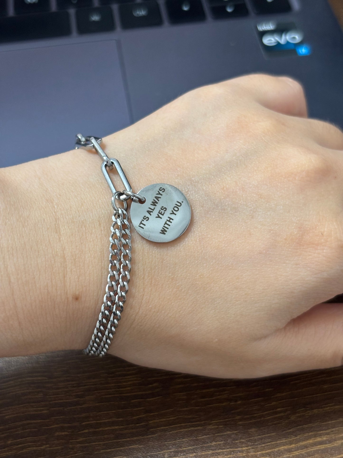 The Fox Neil #10 I'm Fine/ It's always yes with you. Bracelet