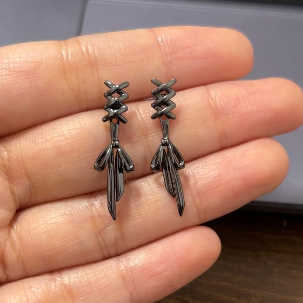 Sweet Ribbon Bow Stud Earrings