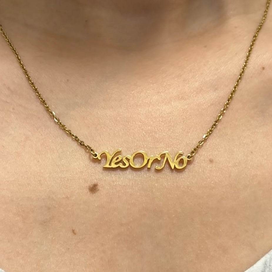 YES OR NO Necklace