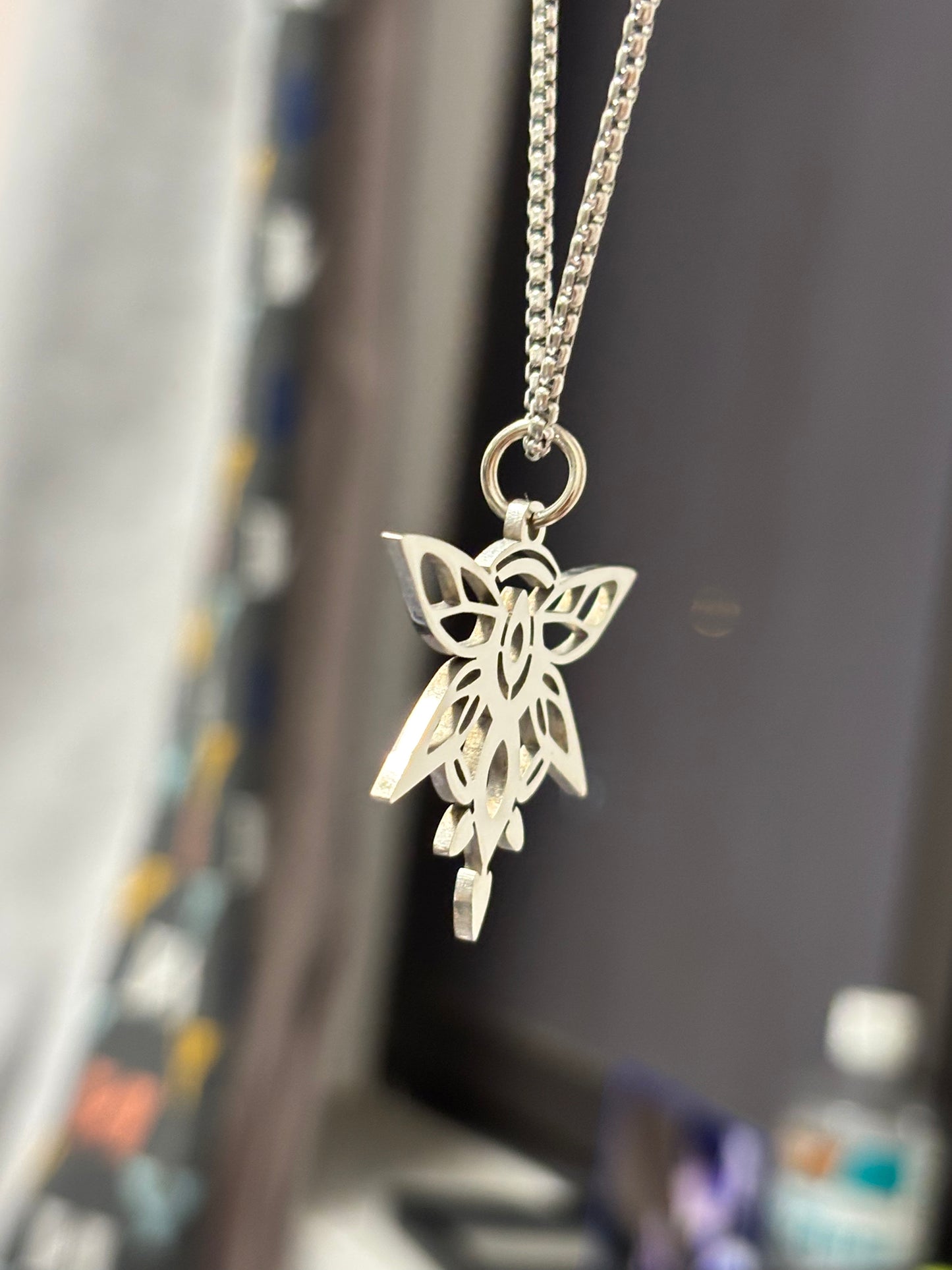 Firefly Inspired Stainless Steel Necklace