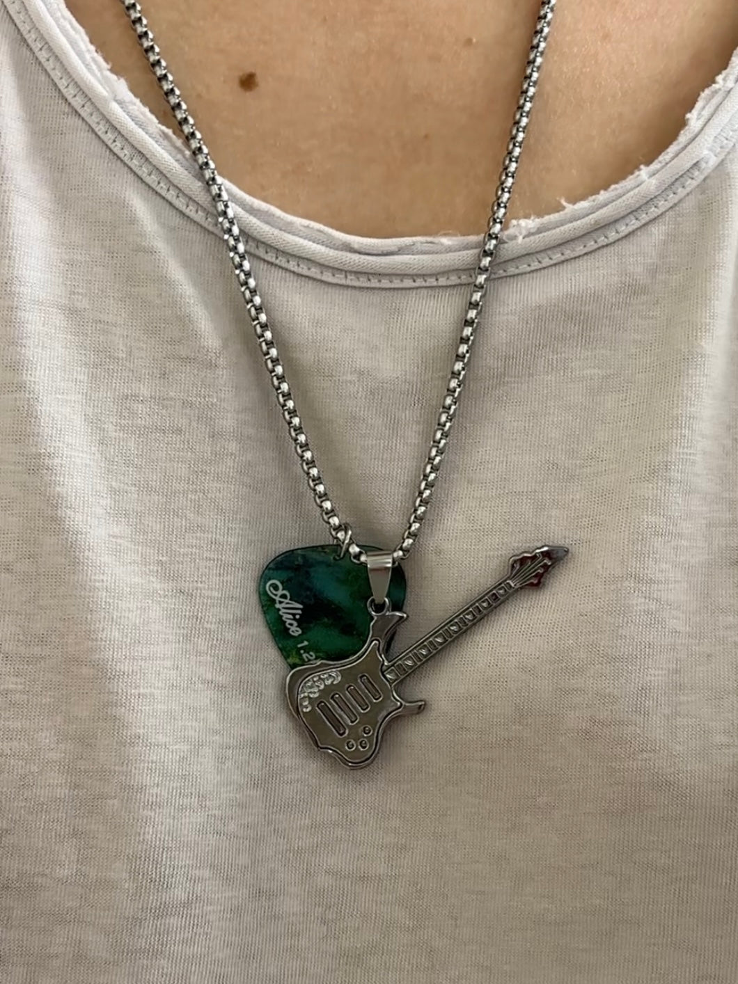 Alice Guitar Pick Necklaces