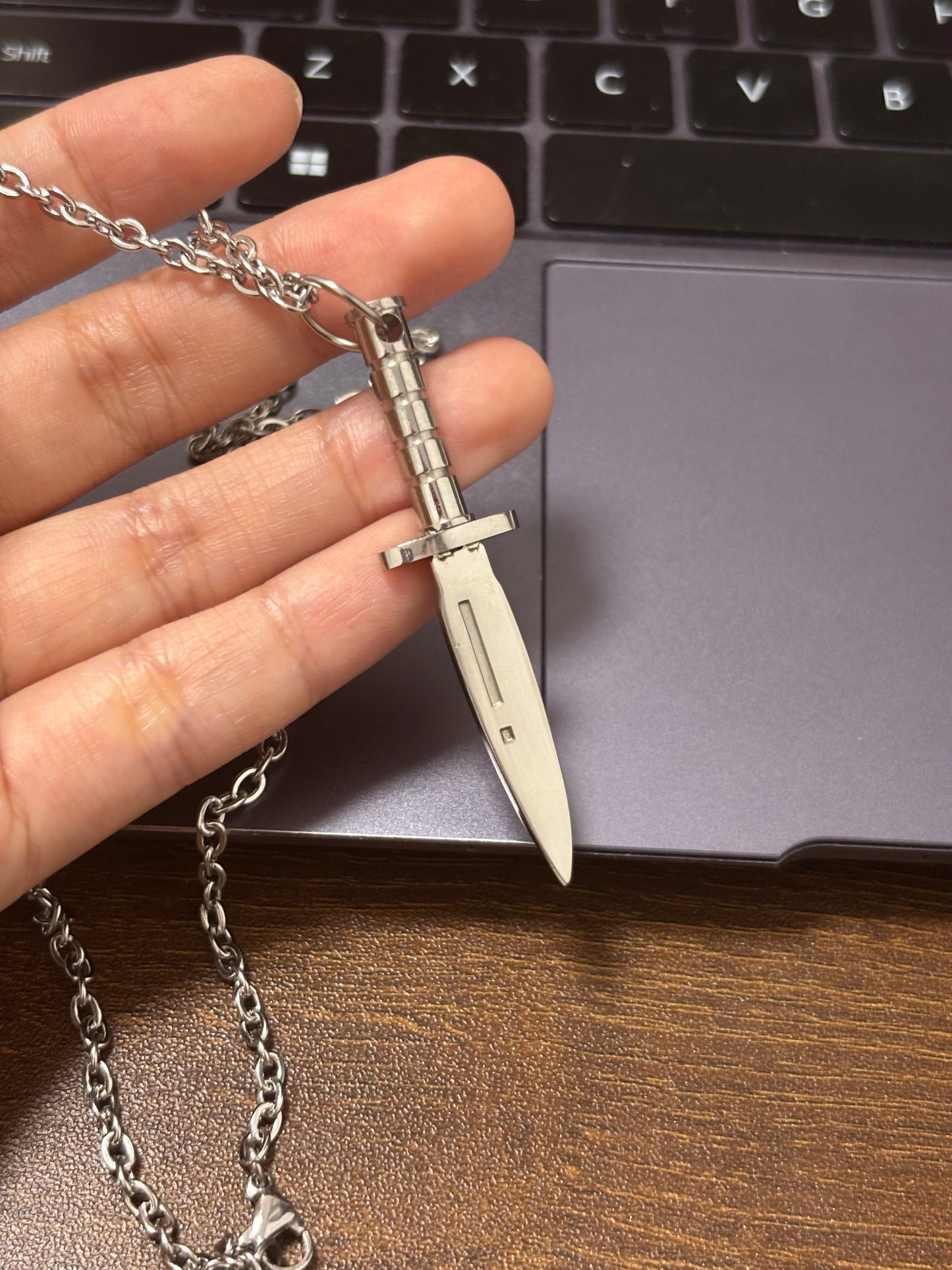 Andrew Dagger Stainless Steel Necklace