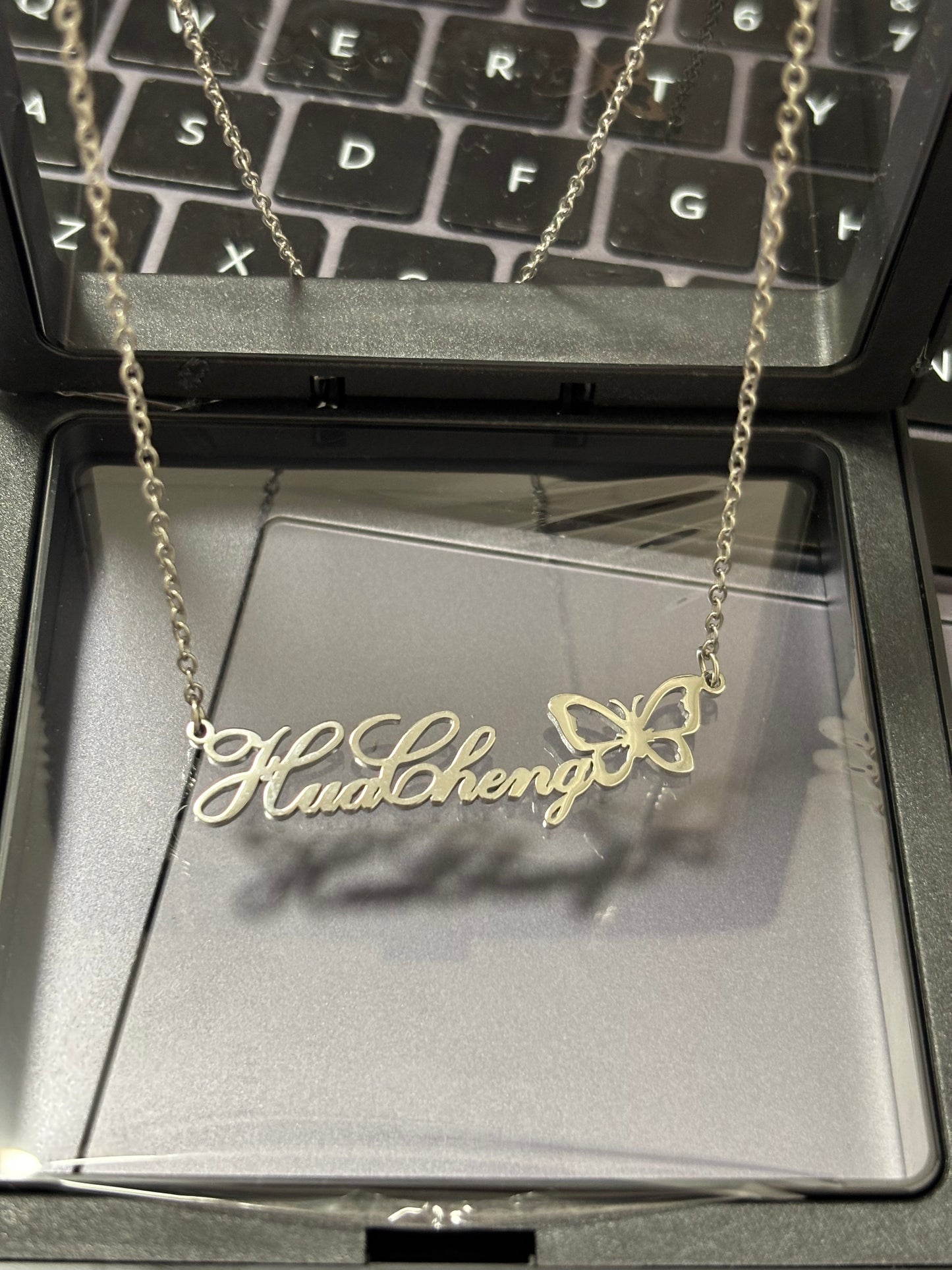 Hua Cheng Silver Butterfly Necklace