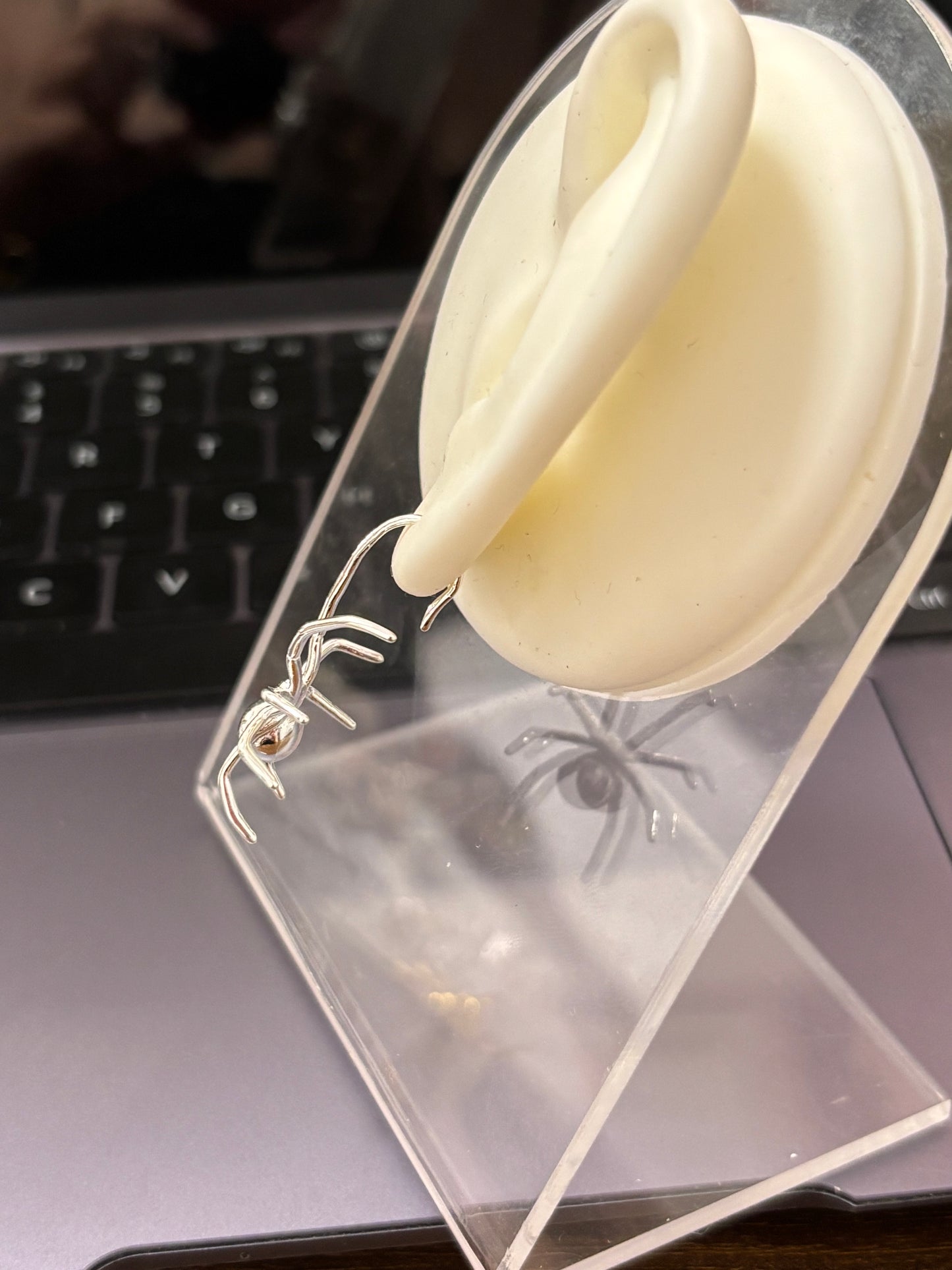 Designer Spider Hook Earrings