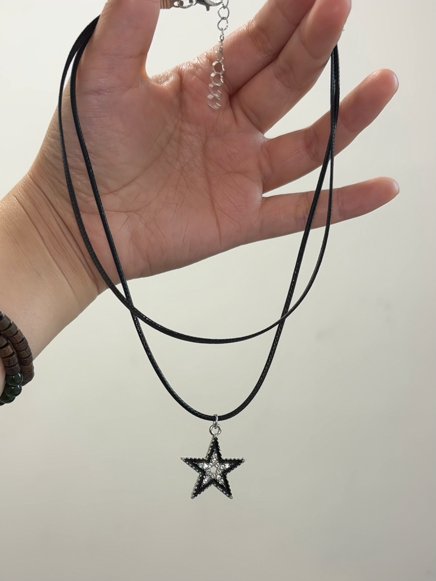 Y2K Punk Star Guitar Stainless Steel Necklace