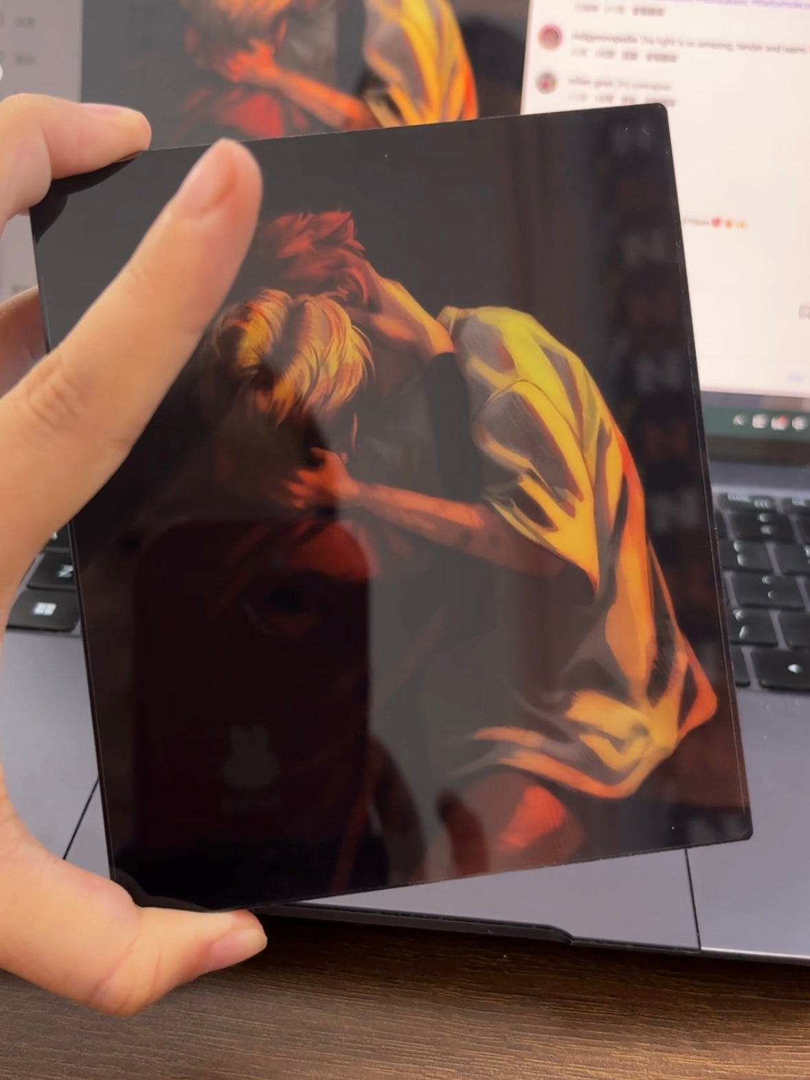 Vintage Andrew & Neil Kiss Acrylic Block