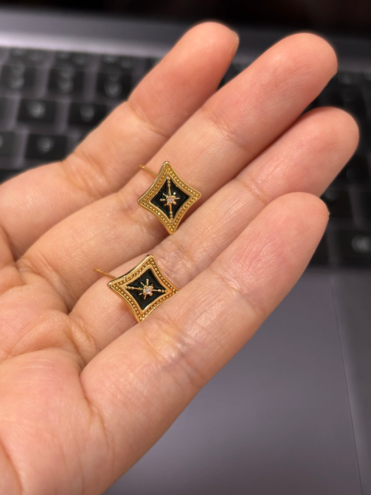 Alhaitham Inspired Green Star Earrings