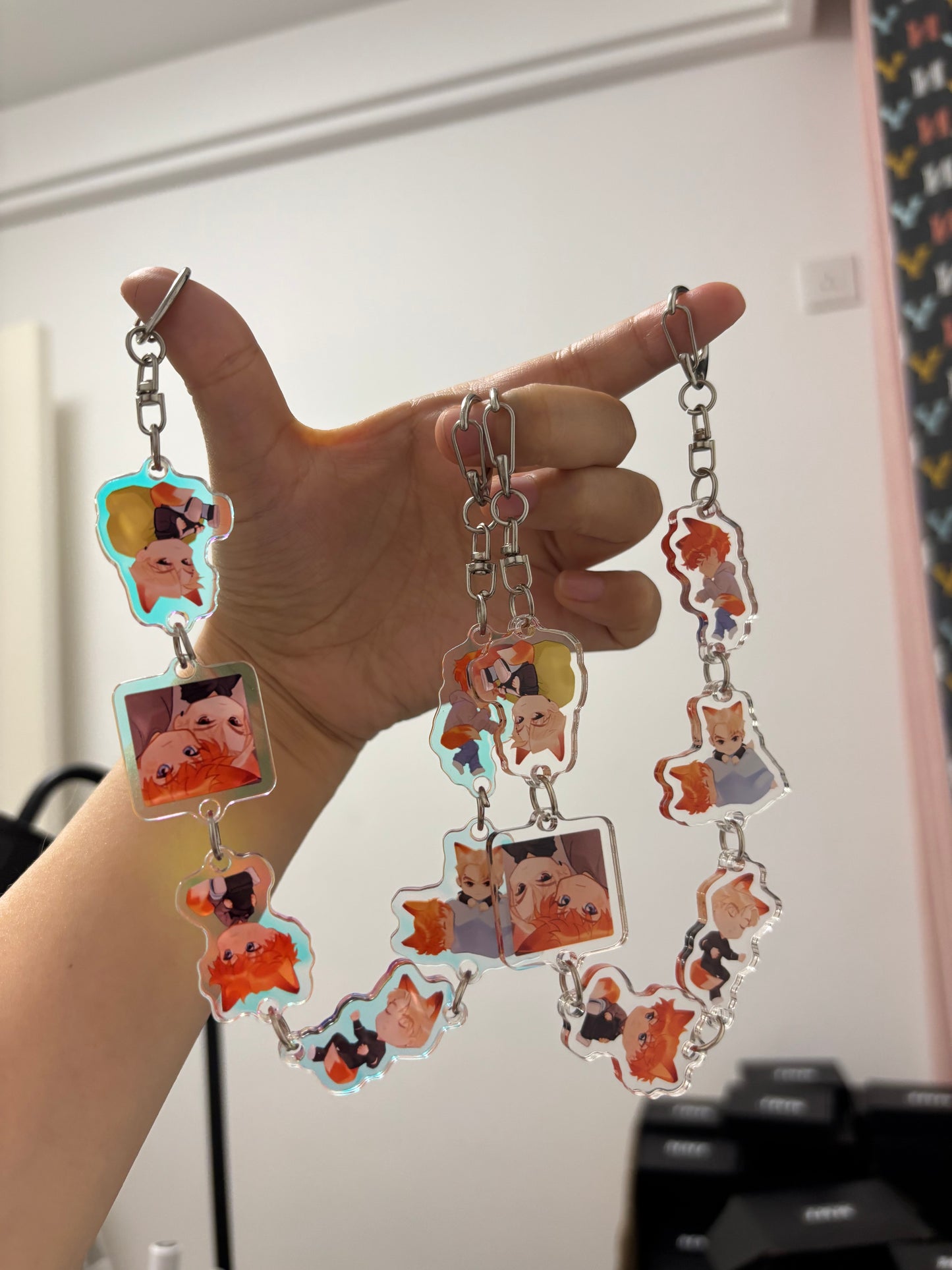 AFTG Andrew & Neil Acrylic Bag Chain