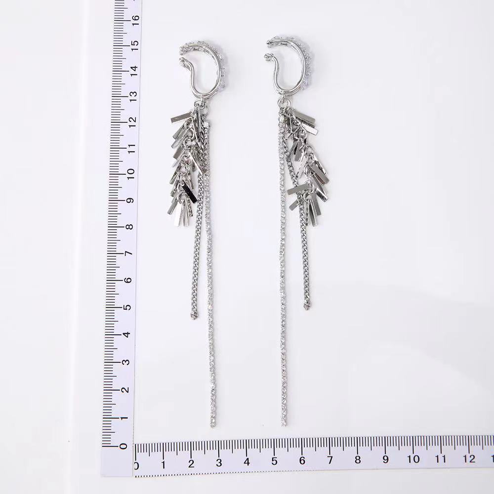 Süße glänzende Strass Quaste Ohr Manschette