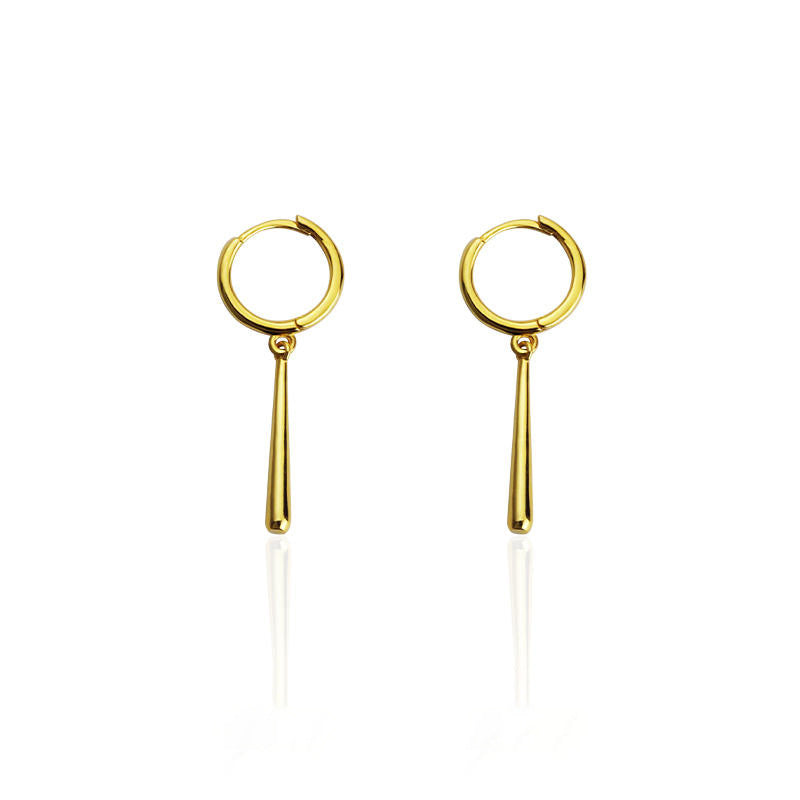 Zoro Style Long Teardrop-Shaped Hoop Earrings