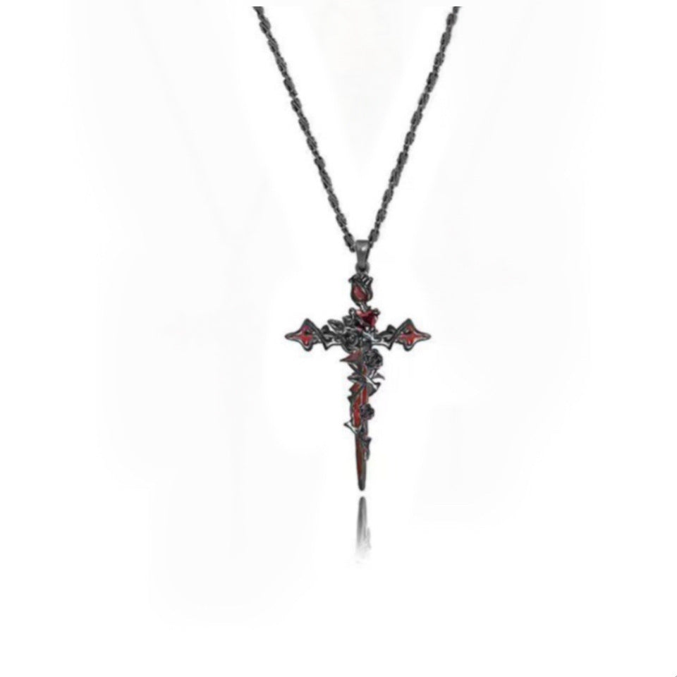 Goth Unisex Fallen Angel Necklace