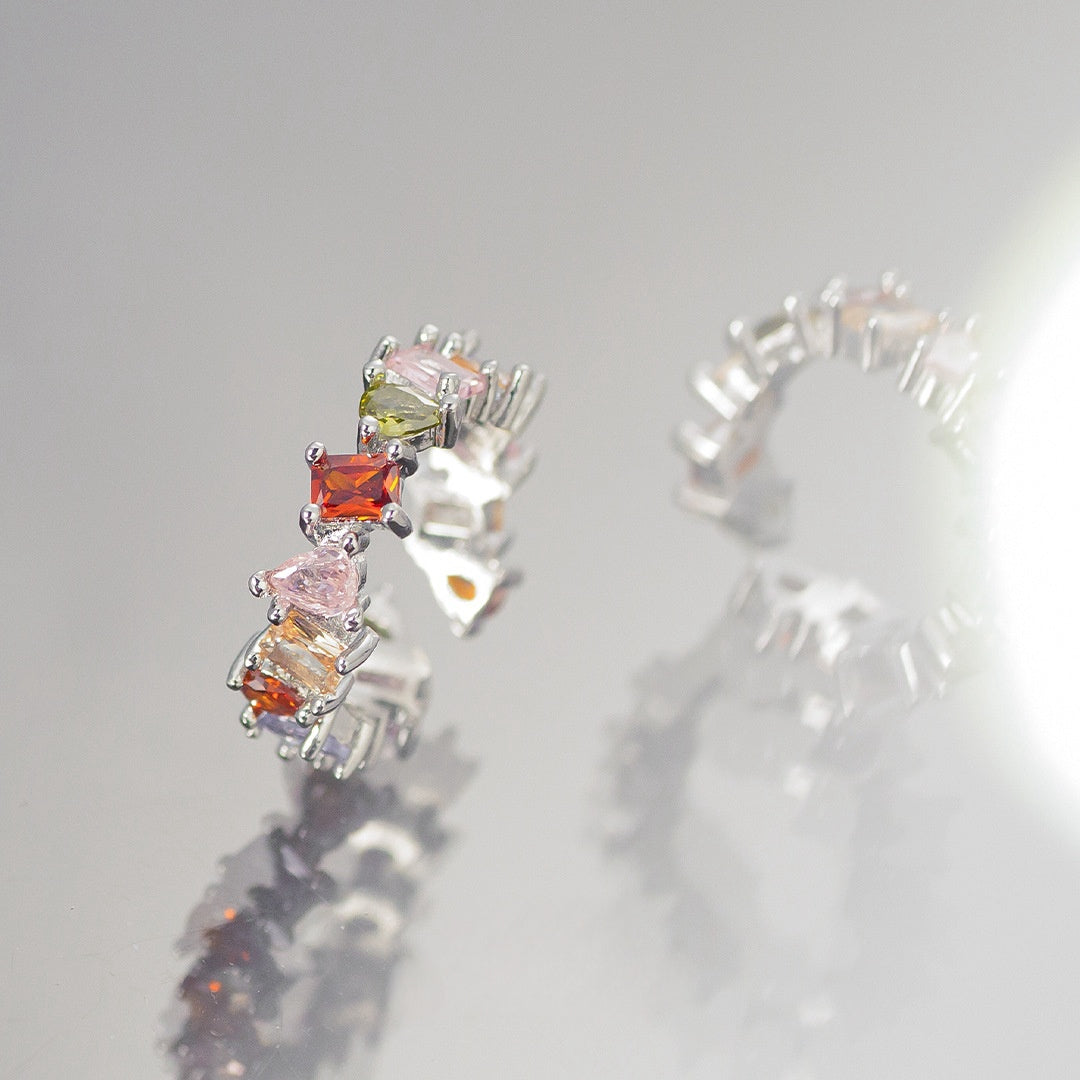 Süßer bunter Zirkonring für Damen