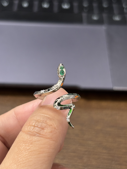 Enchanted Snake Statement Rings for Baizhu