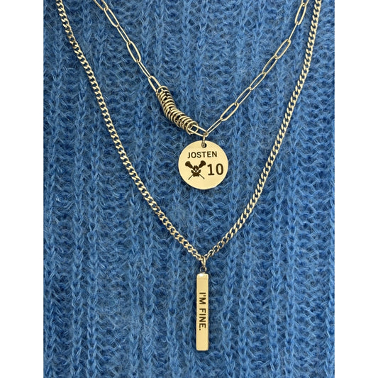 AFTG Neil Josten Double Layer Necklace