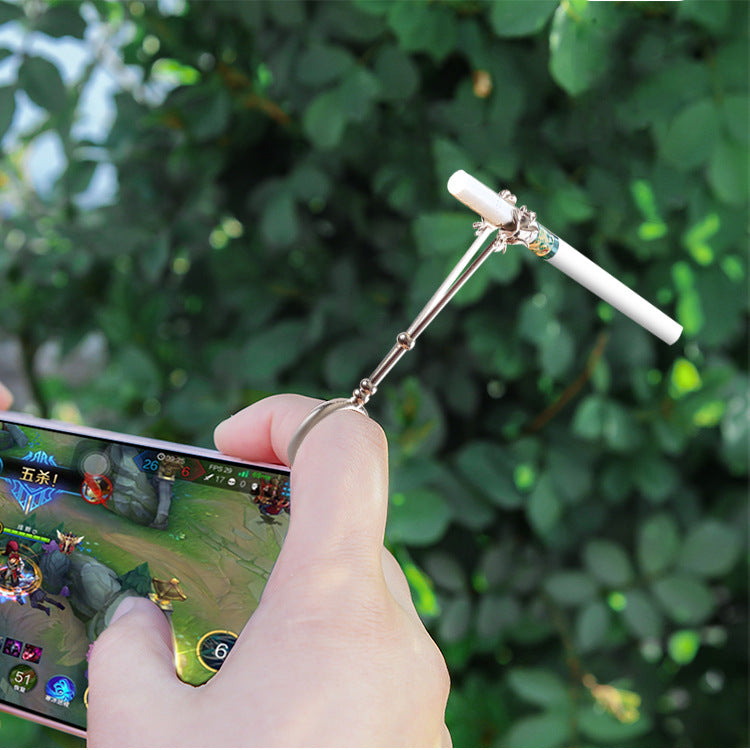 Designer Damen Ring aus Rosémetall zum Halten von Zigaretten