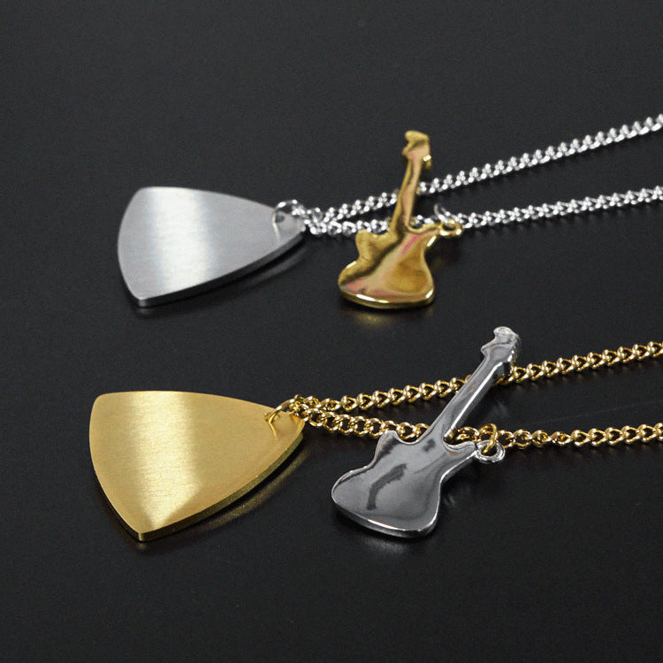 Chic Unisex Guitar Pick Necklace