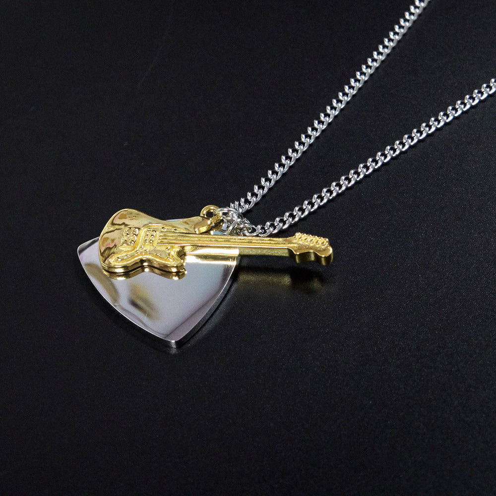 Chic Unisex Guitar Pick Necklace