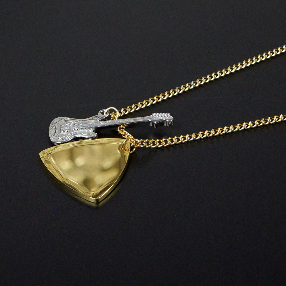 Chic Unisex Guitar Pick Necklace