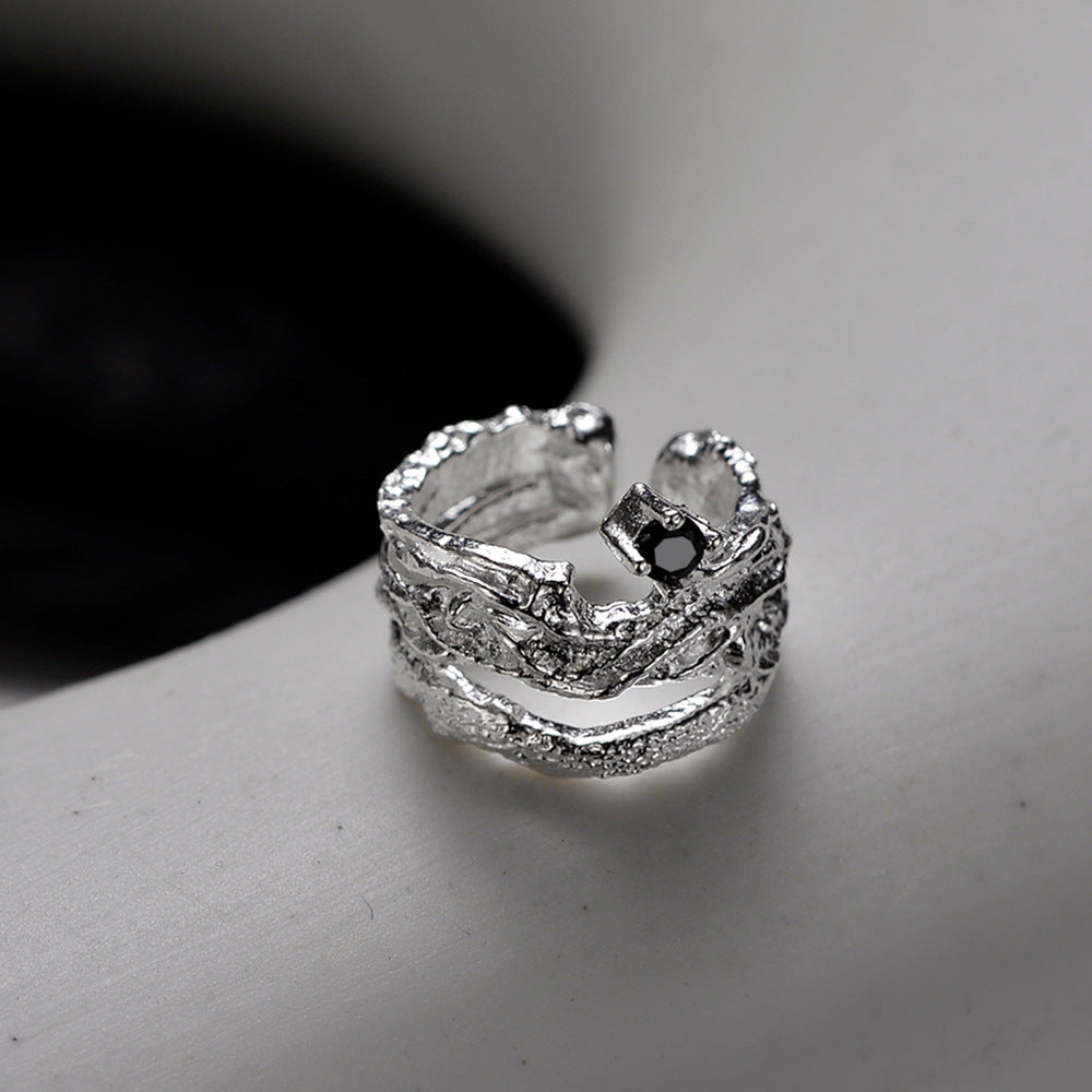 Schicker Designer Unisex S925 Silber Ohrring