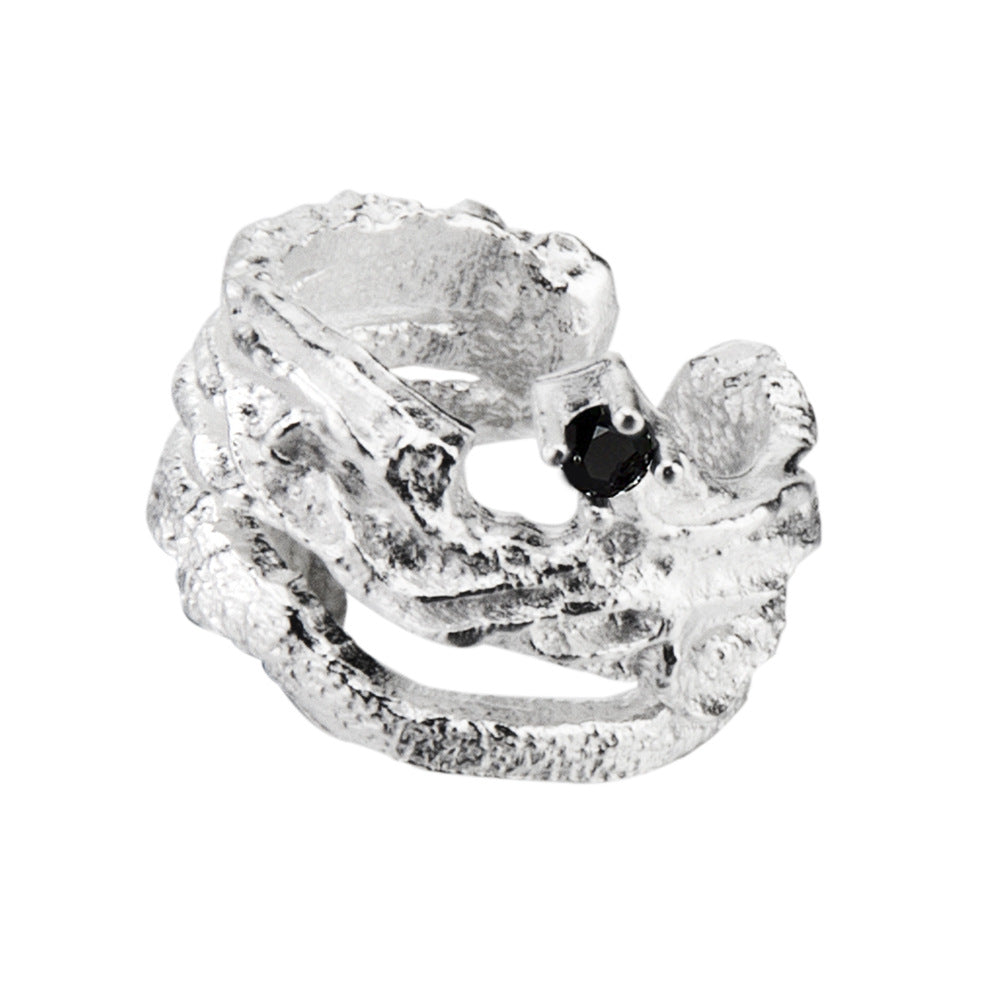 Schicker Designer Unisex S925 Silber Ohrring