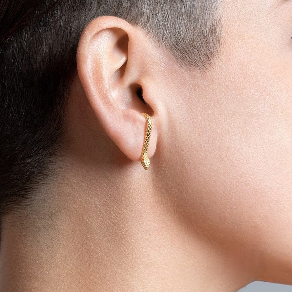 Designer Unisex S925 Silber Schlangen Ohrstecker