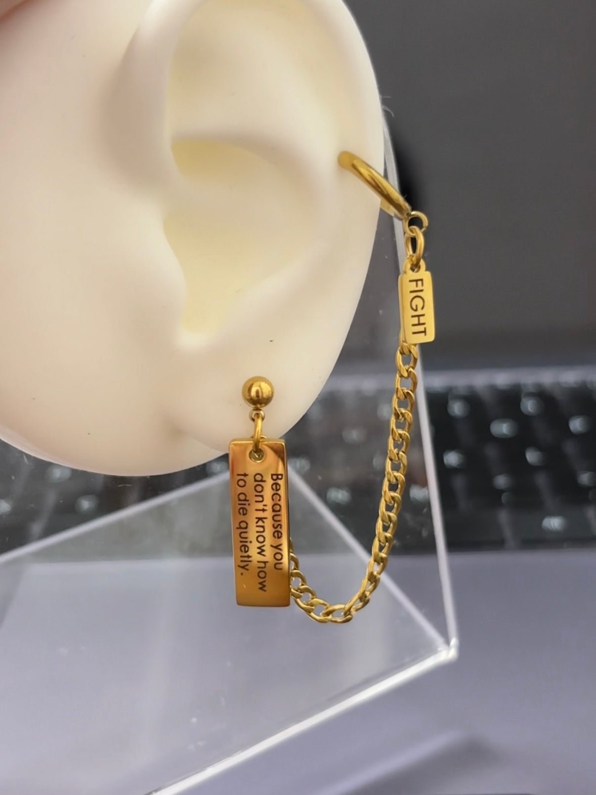 Designer AFTG Fight Earring