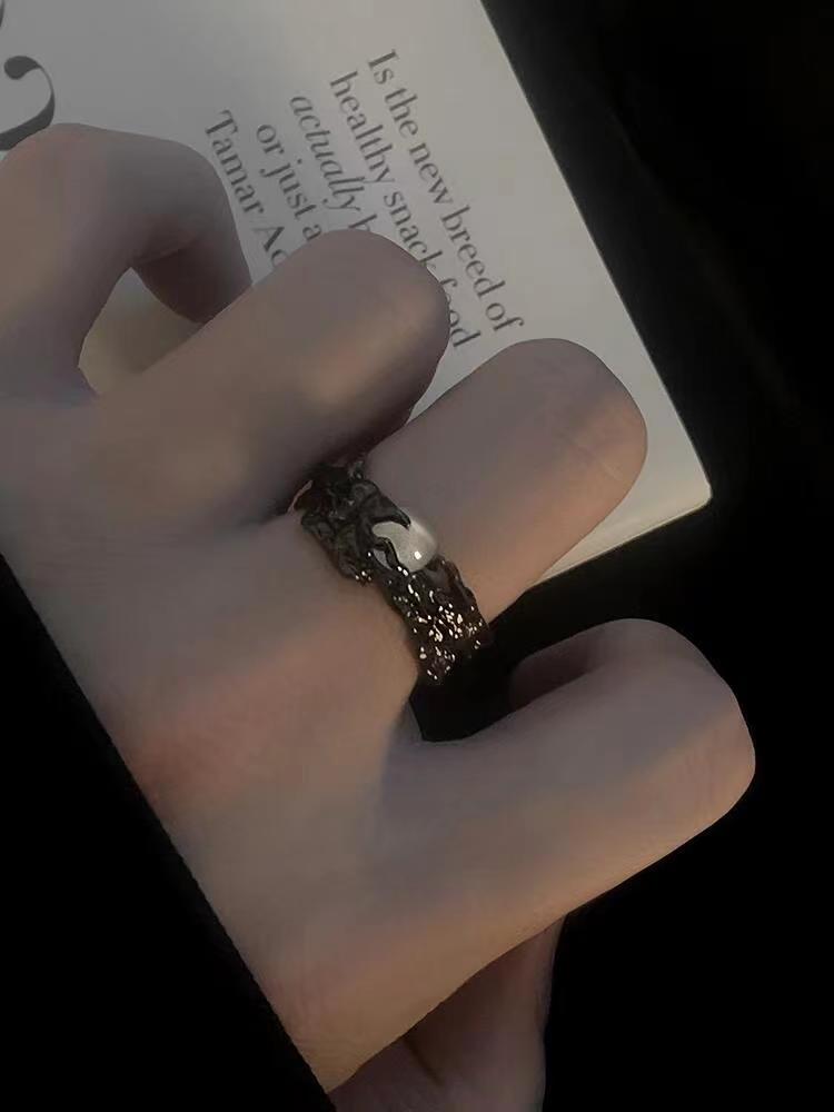 Offener Designer-Sonne- und Mondpaarring