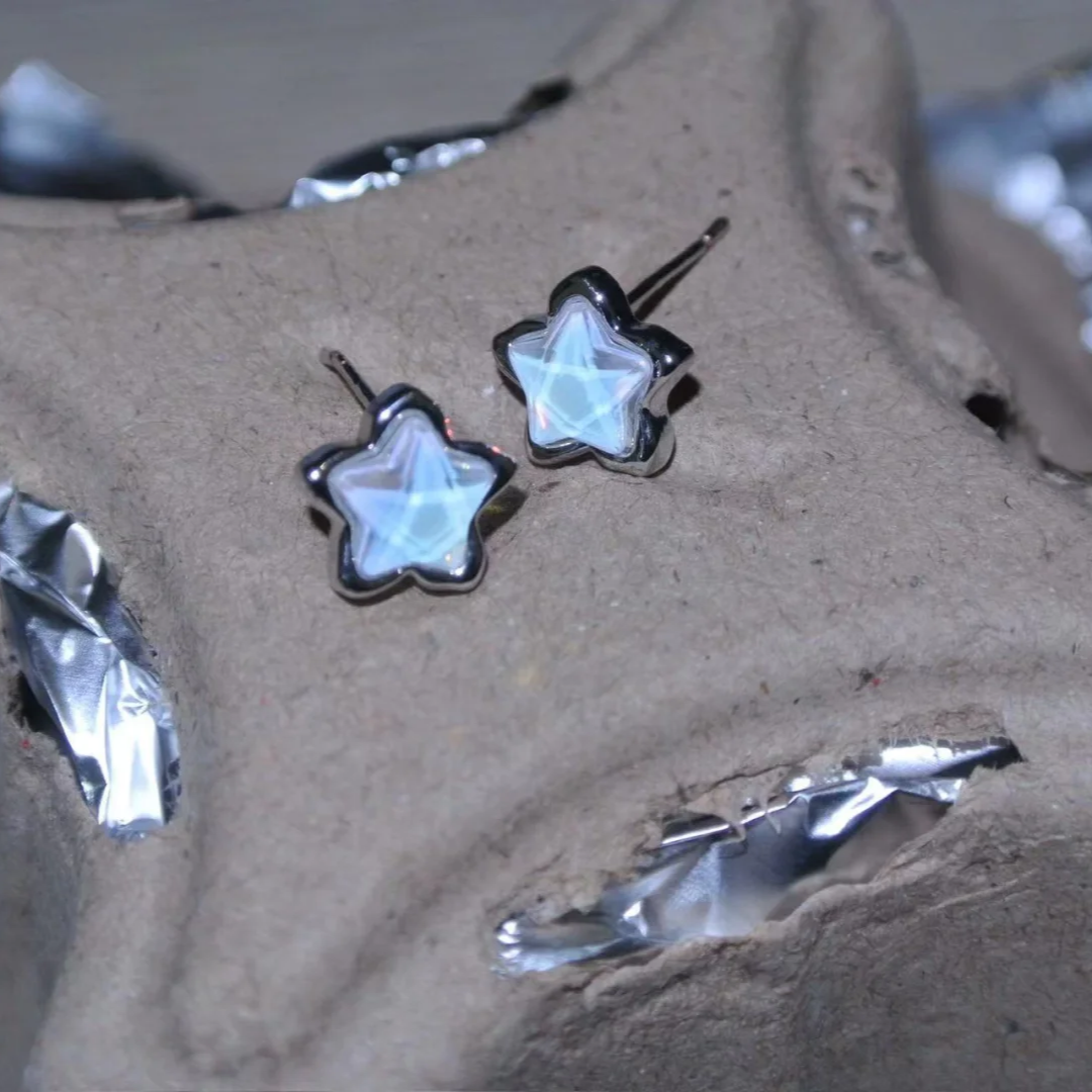 Designer-Ohrstecker mit süßen Sternen