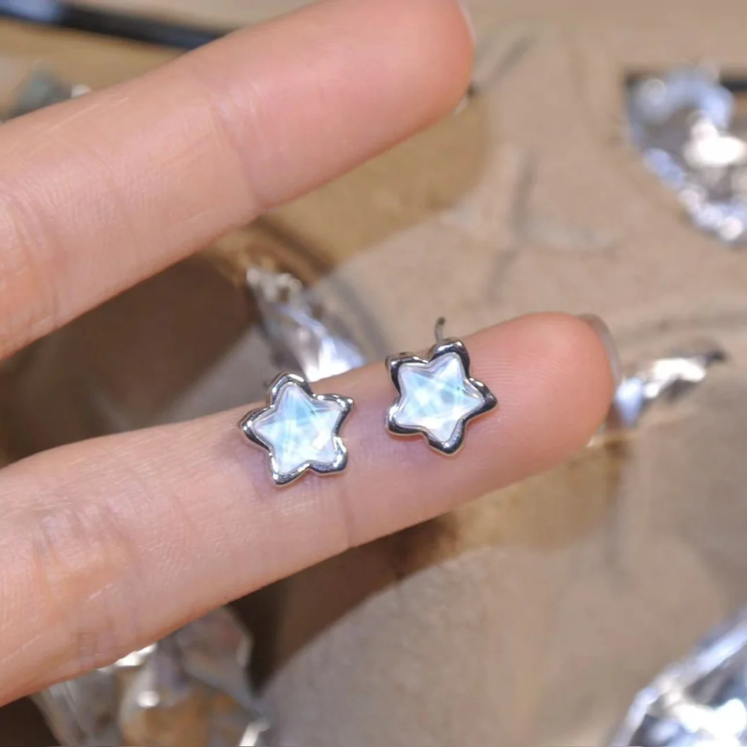 Designer-Ohrstecker mit süßen Sternen