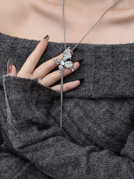 Designer-Pullover-Halskette mit Kordelzug für Mädchen