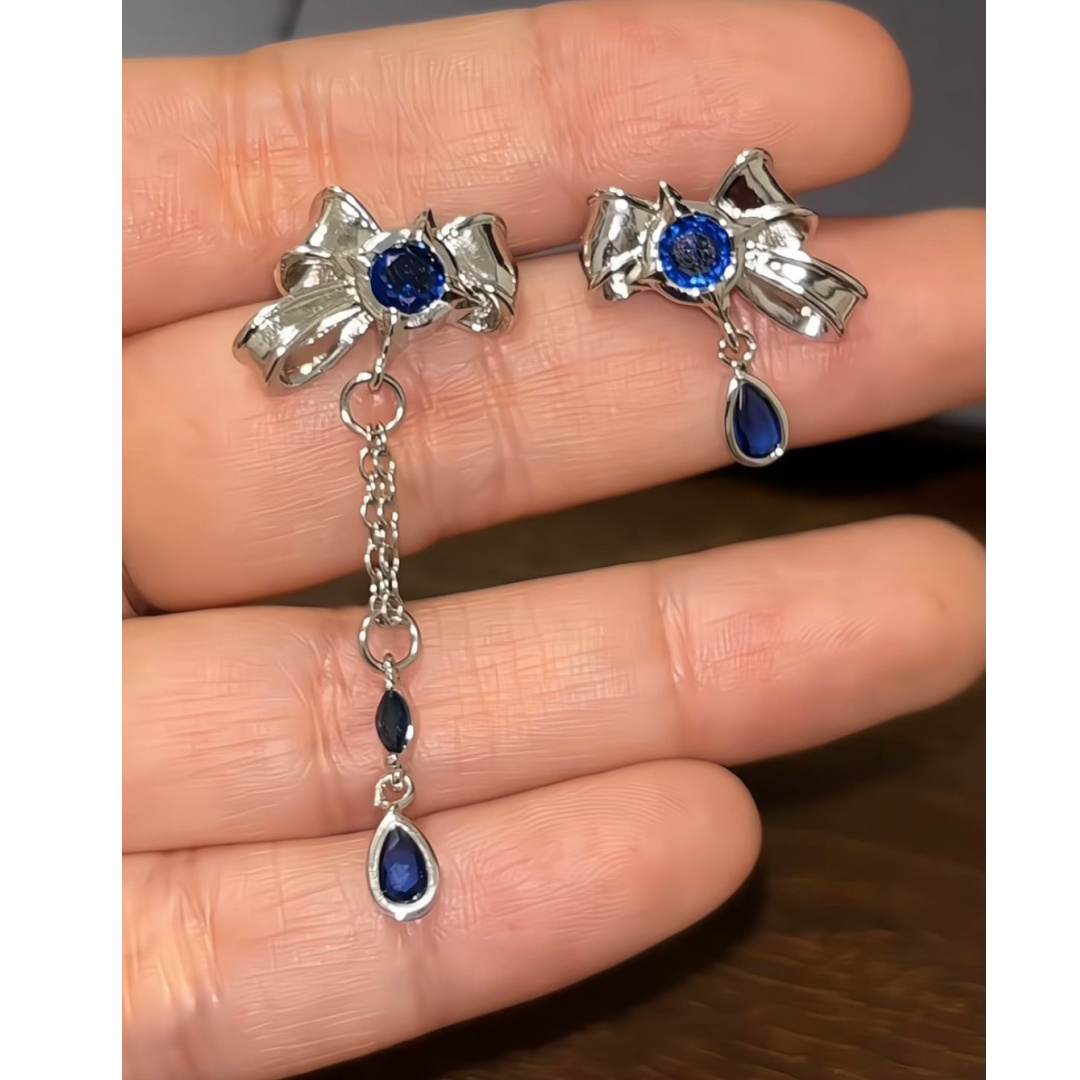 Furina Inspired Bow Earrings