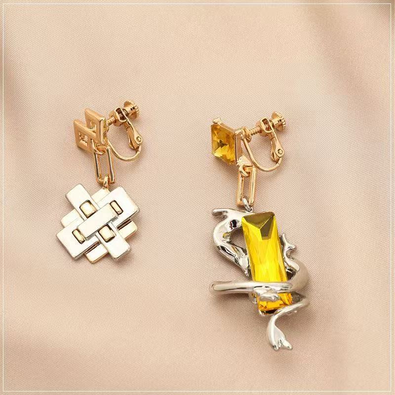 Zhongli Inspired Dragon Earrings