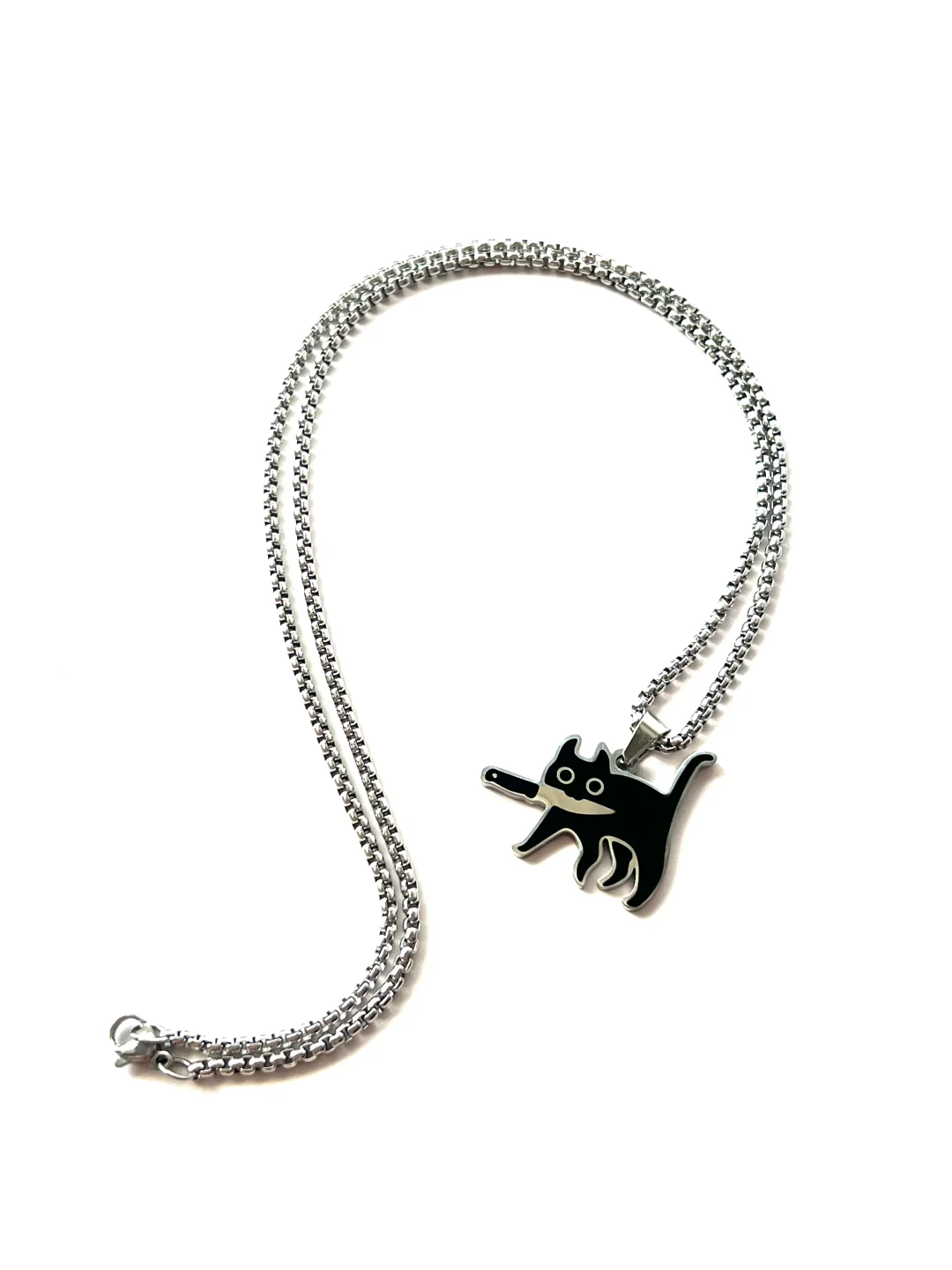 Katzenkiller Edelstahl Halskette