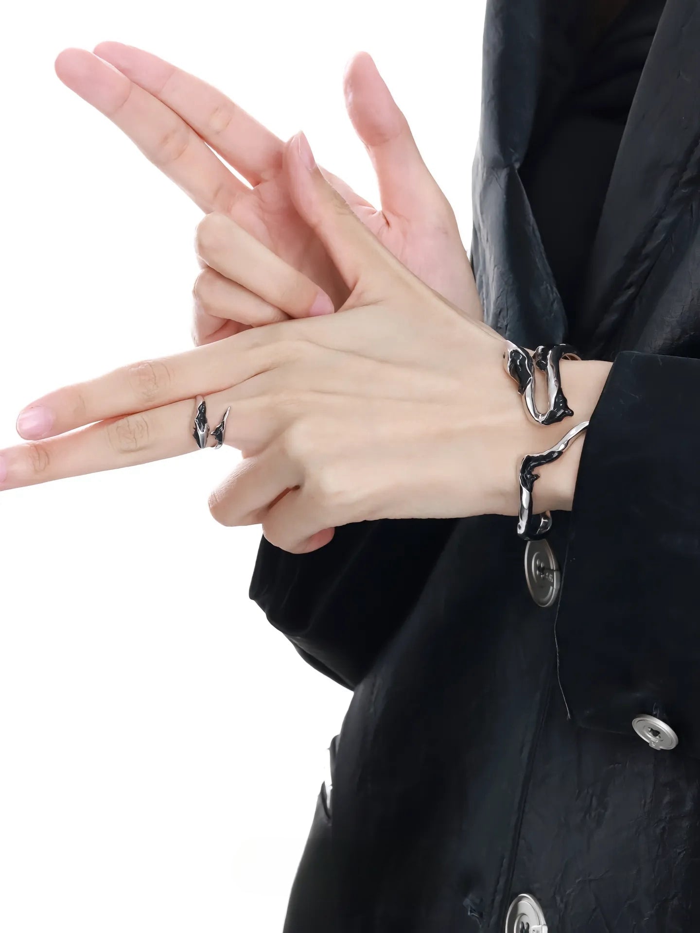 Schickes Designer-Unisex-Armband mit Gletscherschlangen-Motiv