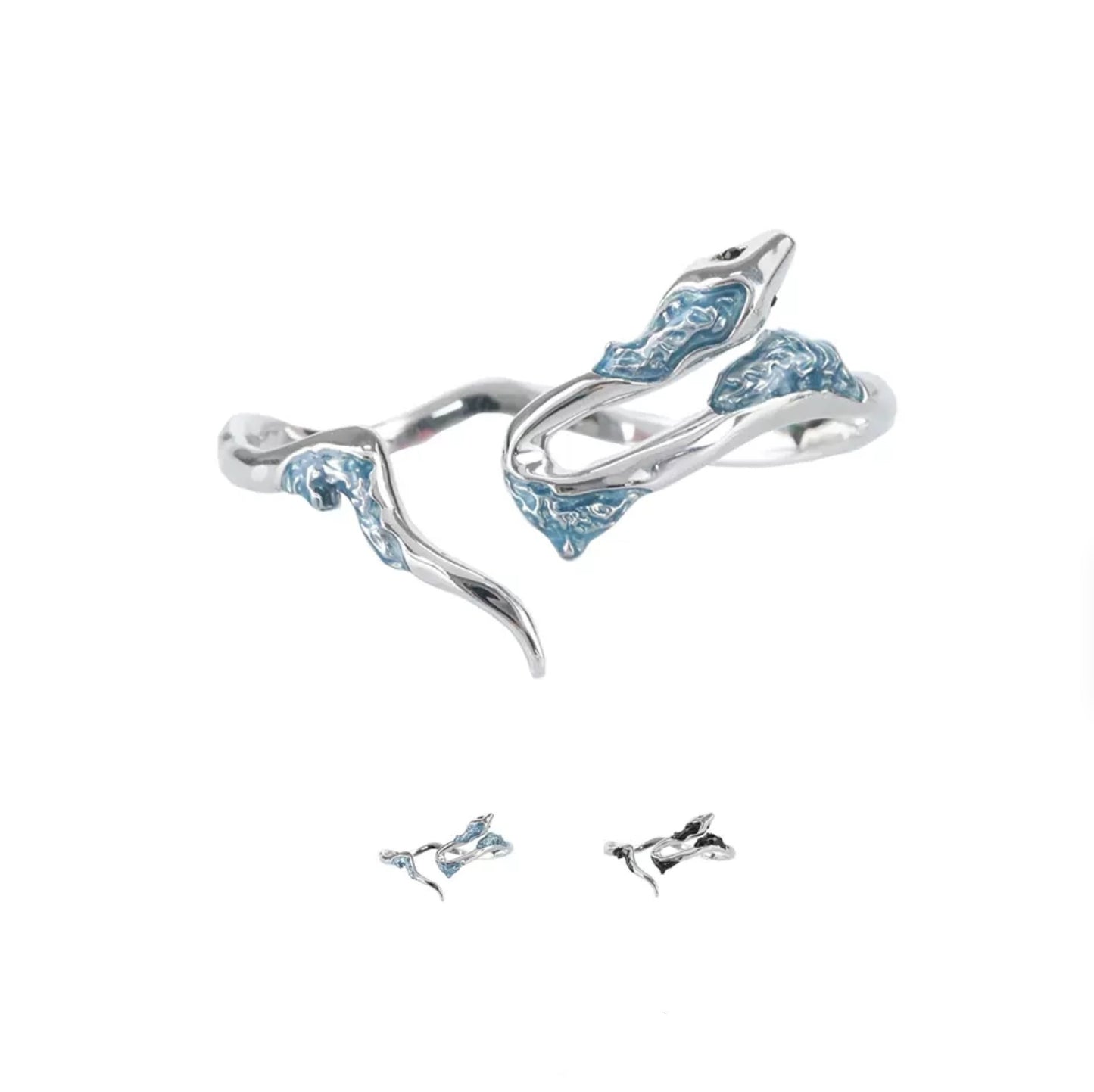 Schickes Designer-Unisex-Armband mit Gletscherschlangen-Motiv