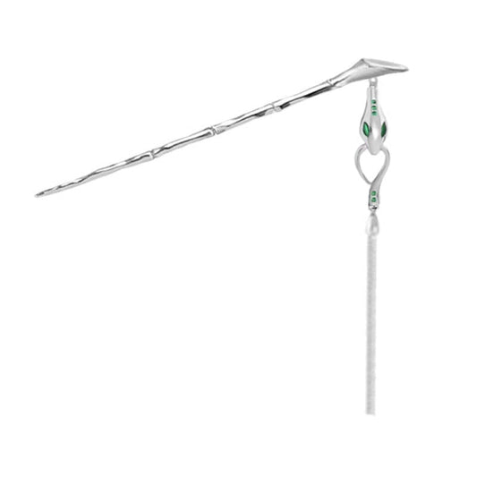 Schicke Damen Slytherin Schlangen Haarnadel mit langer Quaste