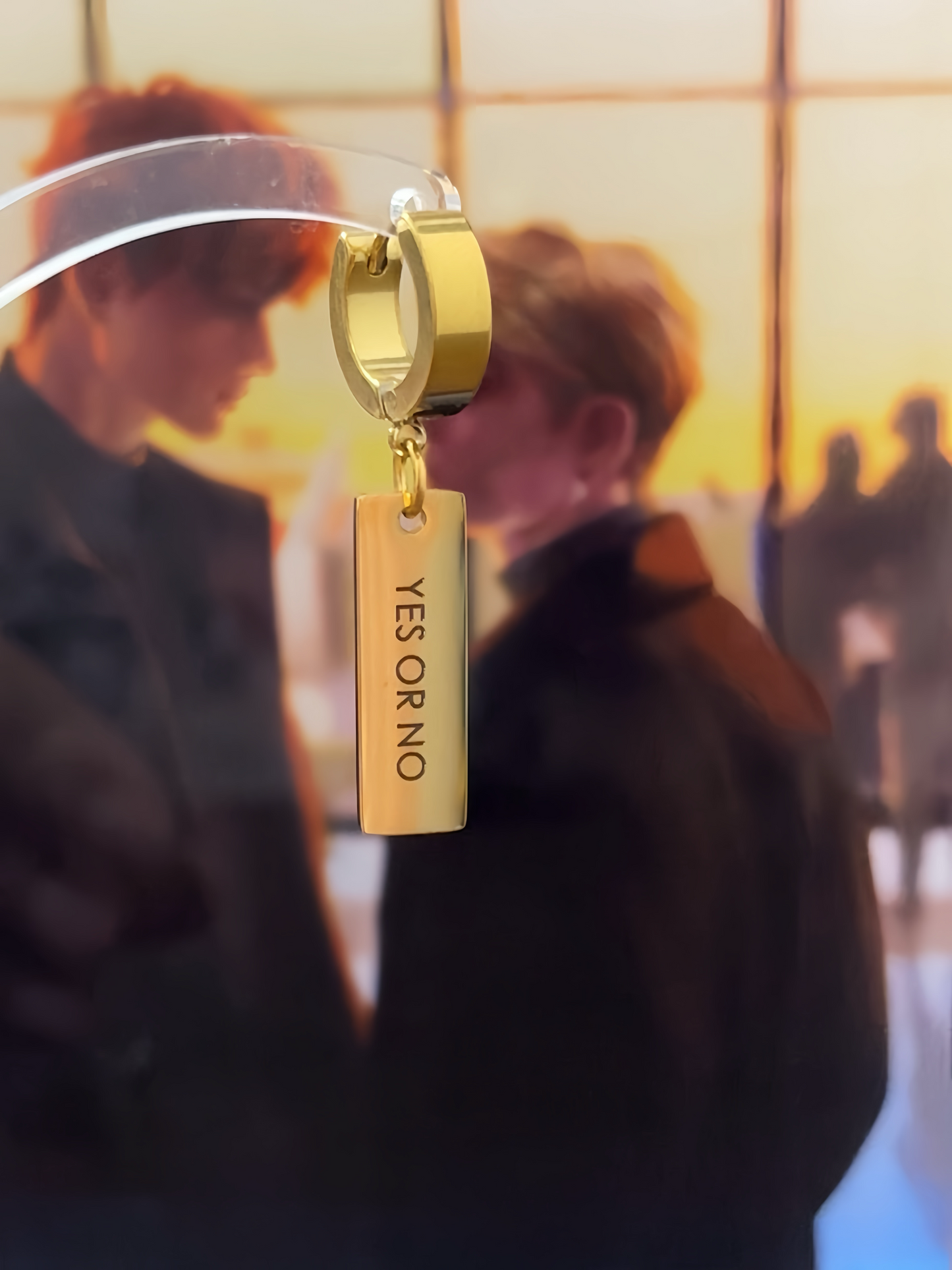 Yes Or NO Asymmetrical Tassel Earrings