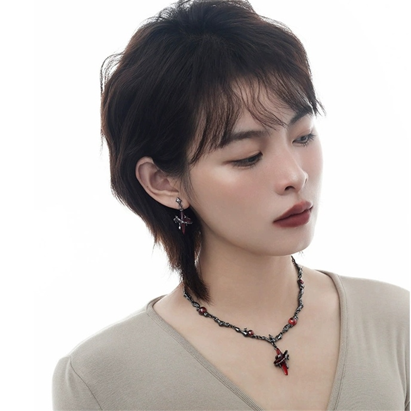 Gothic Style Simple Bloody Star Vintage Stud Earring