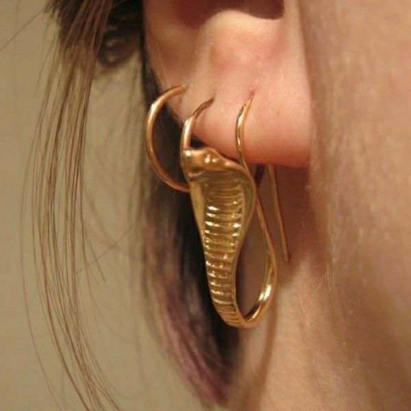 Cute Designer Little Snake Metal Earwire
