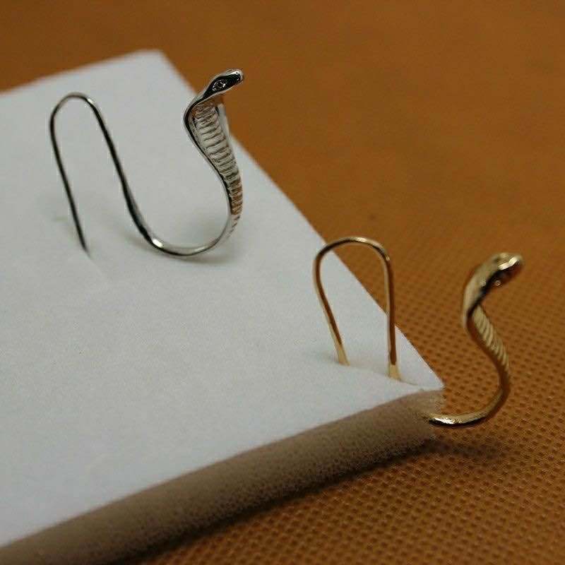 Cute Designer Little Snake Metal Earwire