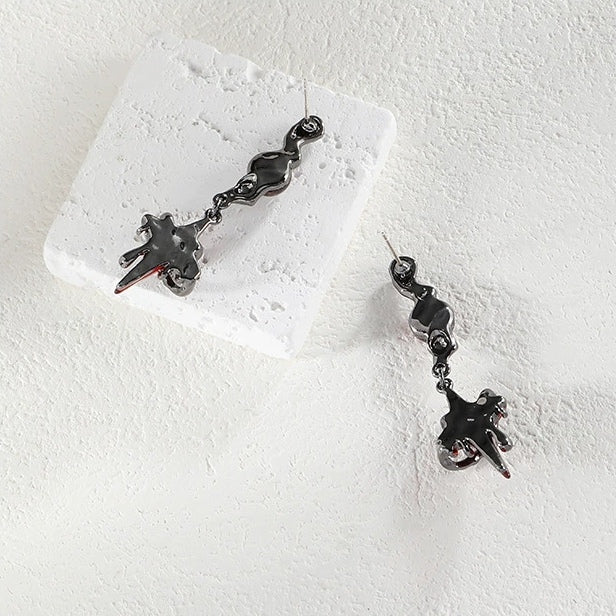 Gothic Style Blutiger Stern Vintage Ohrstecker